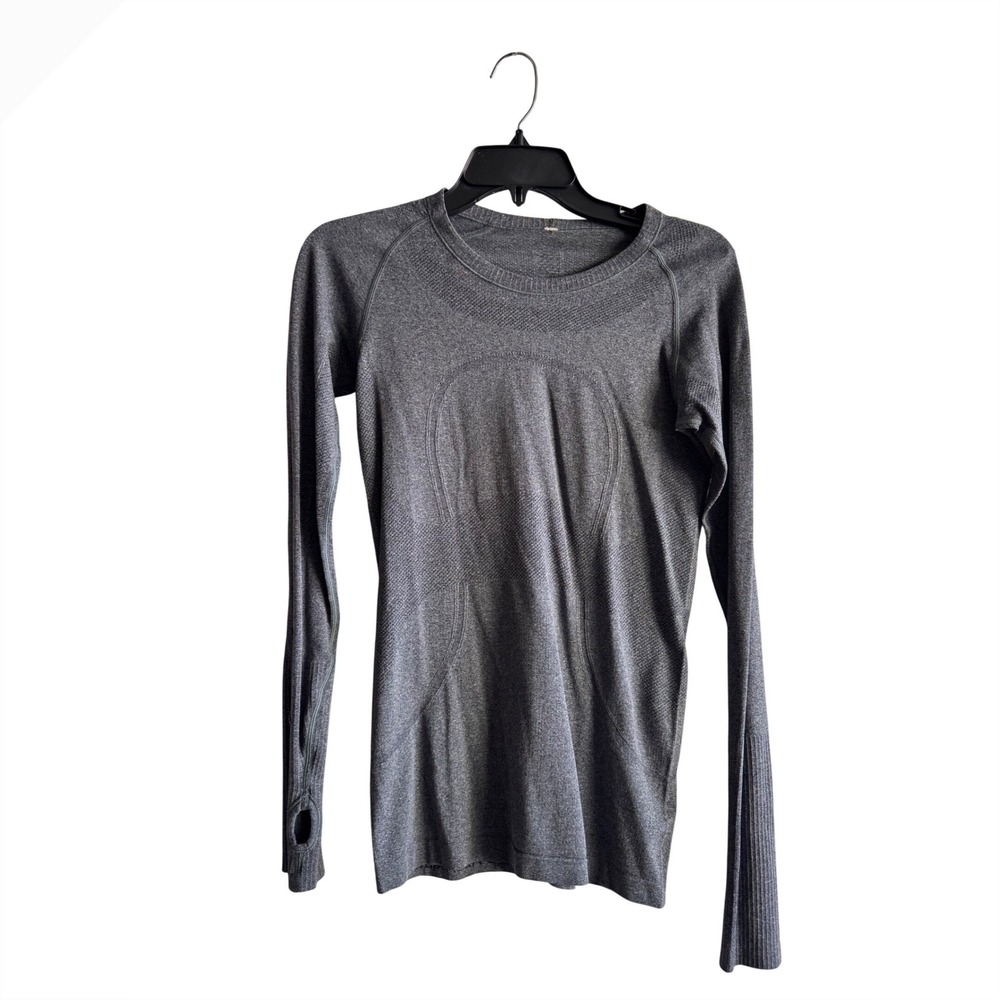 Lululemon Swiftly Tech Long Sleeve 2.0 Shirt‎ Heathered Grey Women Size 4